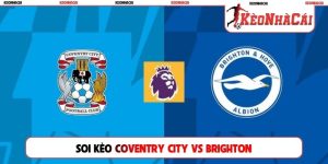 Soi Kèo Coventry City vs Brighton, 20h00 13/09, Ngoại Hạng Anh